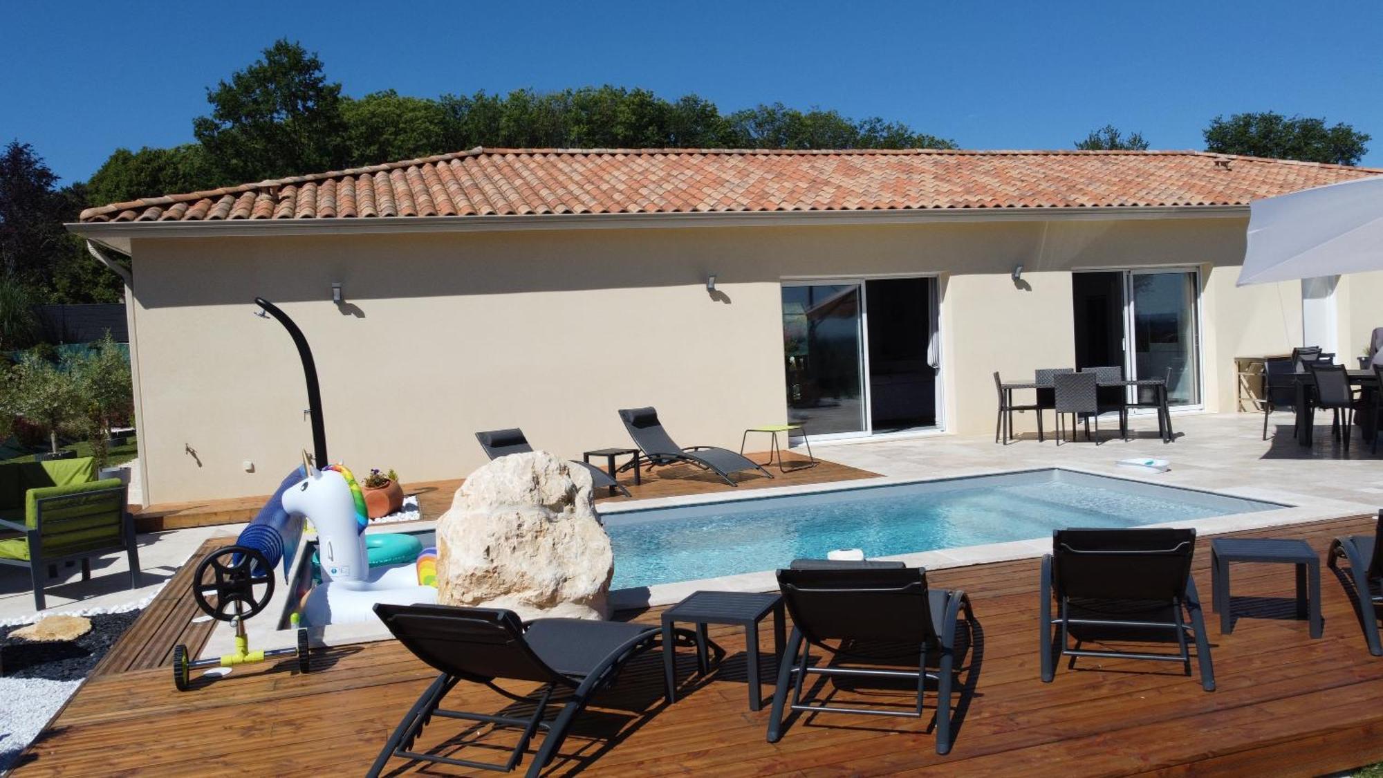 Notre Bastide Maison et table d'hôtes sur réservation, PISCINE et JACUZZI Marcillac-Saint-Quentin Exterior foto